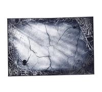 HIAKDOFT Halloween Photography Backdrop Pumpkin Tapestry with Spider Web Design, Halloween Photo Background Cloth for Studio and Party Decoration