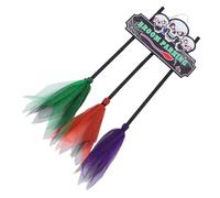 HIAKDOFT Halloween Witch Broom Parking Sign Wooden with Brooms for Wall Porch Living Room Office Indoor Decorative Halloween Wall Decor
