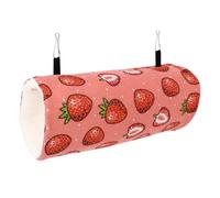 HIAKDOFT Hamster Hanging Bed Warm Plush Pet Hammock Tunnel Soft Cozy Sleeping Nest for Small Pets Guinea Pig Sugar Glider Ferret Cage Accessory