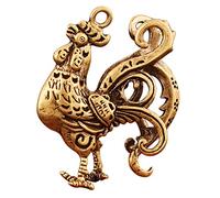 HIAKDOFT Handcrafted Copper Rooster Keychain Zodiac Decor for Home and Office Unique for Animal Lovers