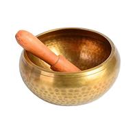 HIAKDOFT Handcrafted Nepal Singing Bowl Manual Tapping Metal Craft Tibetan Meditation Bowl with Stick for Yoga Mindfulness and Stress Relief