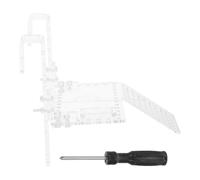 HIAKDOFT Hanging Acrylic Turtle Ramp and Platform for Aquarium Basking Dock Large Floating Turtle Resting Dock with Wall-mount for Reptile Habitat and Supplies