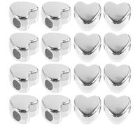 HIAKDOFT Heart Shaped Small Beads for Jewelry Making Wear-Resistant Smooth Surface Craft Beads for Bracelets and Pendants DIY Stylish Tiny for Home Decoration and Crafting