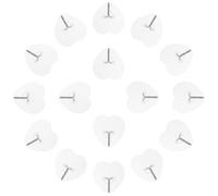 HIAKDOFT Heavy Duty Adhesive Hooks 20Pcs Heart Shaped Wall Hooks for Hanging Keys Towels Umbrellas in Bathroom and Kitchen
