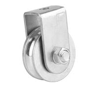 HIAKDOFT Heavy Duty Lifting Rope Pulley Steel Single Wheel Pulley Block for Wire Rope Towing with High Load Bearing and Heat Treated Construction