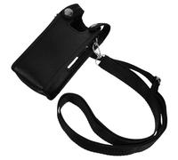 HIAKDOFT Heavy Duty Radio Protector Case with Transparent PVC Screen Cover Removable Belt Clip Compatible for Outdoor Camping Hiking Two Way Radio Storage Bag