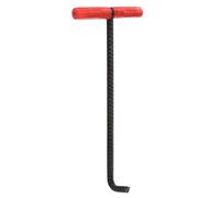 HIAKDOFT Heavy-Duty T-Shaped Manhole Cover Hook with Comfortable Grip Polished Cutting Edge for Safe Sewer Maintenance Door Lifting and Industrial Use Steel Construction