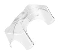 HIAKDOFT Height Portable Toilet Foot Stool for Adults and Non-Slip Clear Bathroom Step Stool for Potty Training Squatting and Comfortable Loo Use in Home and Public Restrooms