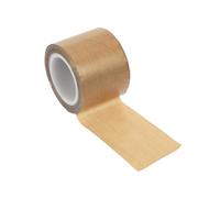 HIAKDOFT High Temperature Resistant Brown Heat Insulation Tape Thick Glass Fibre Cloth Anti-adhesion Abrasion Tear Resistant for Electronic Components Sealing Machines