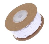 HIAKDOFT Hollow Embossed Music Note Lace Ribbon Yards White Decorative Craft Ribbon for Gift Wrapping Party Decorations and DIY Projects with Intricate Musical Patterns