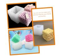 HIAKDOFT Honeycomb Silicone Mold for Chocolate Candy Cake Candle Making Non-Stick Honeycomb Block Shape for DIY Baking and Party Decorations Easy to Clean and Food Safe