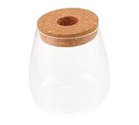 HIAKDOFT Hydroponic Plant Bottle Glass Terrarium Large Water Drop Shape Ecological Micro Landscape Container for Home Decoration and Indoor Gardening