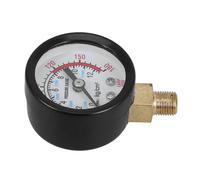 HIAKDOFT Industrial Air Pressure Gauge High Radial Suspension Pressure Gauge for Air Compressors and Pneumatic Tools for Gas and Liquid Measurement