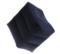 HIAKDOFT Inflatable Travel Foot Rest Cushion with Adjustable Heights Portable Leg Support for Flight and Train Relieves Leg Fatigue and Swelling Compact Airplane Footstool