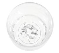 HIAKDOFT Japanese Sake Cup with Gold Leaf Design Glass Wine Tumbler for Home Bar Dishwasher Safe Decorative Wine Accessory for Sake Spirits and Tea Enjoyment