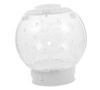 HIAKDOFT Kitten Bubble Helmet Breathable Protective Hood Anti-biting Round Plastic Collar 16cm Diameter for Cat Surgery Recovery and Grooming