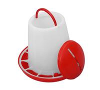 HIAKDOFT Large Capacity Automatic Poultry Feeder Thickened Connected Feed Bucket for Chickens Ducks Geese Spill-reducing Feeding System Suitable for Quail and Backyard Farms