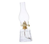 HIAKDOFT Large Glass Kerosene Oil Lantern Windproof Retro Hanging Lamp for Indoor Outdoor Use Soft Glow Rustic Night Light Vintage Style