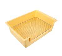 HIAKDOFT Large Rectangular Rabbit Toilet Box for Small Pets and Guinea Pigs with Plastic and Metal Materials Featuring Large Activity Space and Toilet Training for Home Use