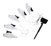 HIAKDOFT LED String Light Waterproof and Low Consumption Solar Powered Robin Shape with 30 LEDs Acrylic Patio Decoration Light for Garden and Courtyard