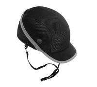 HIAKDOFT Lightweight Construction Helmet Breathable Industrial Hard Hat with Impact Resistance Baseball Cap Style for Men Work Safety Protection Black