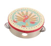 HIAKDOFT Lightweight Percussion Tambourine Handheld Musical Instrument for Promotes Motor Skills and Rhythm Development Crisp Sound for Family Games Classroom Activities and Group Music