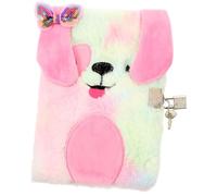 HIAKDOFT Lockable Plush Diary Notebook for Smooth Liner Paper Fluffy Cover Private Secure Journal for Writing Practice and Recording Unique Experiences for School and Home Use