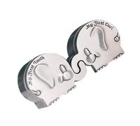 HIAKDOFT Lovely Elephant Shape First Tooth Keepsake Box Zinc Alloy Curl Storage for Newborns Nursery Christening Christmas Birthday