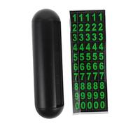 HIAKDOFT Luminous Temporary Parking Phone Number Card for Car Dashboard Abs Material with Night Visibility Reusable Non-marking Adhesive for Easy Mobile Number Display During Temporary