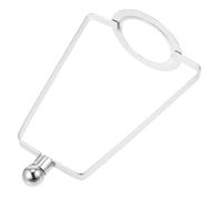 HIAKDOFT Metal Lampshade Harp Holder Kit Silver Iron Frame for Table and Floor Lamps DIY Lighting Accessory with Ring Easy to Install for Living Bedroom Dining Area Use