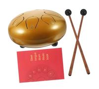 HIAKDOFT Metal Tongue Drum Kit Ethereal Percussion Instrument for Beginners Music Enlightenment Stress Relief Includes Drumsticks Finger Covers Sticker Carry Bag