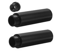 HIAKDOFT Mic Stand Extension Kit Metal Adapter Tube for Microphone Boom Arm Compatible with Mic Stands Metal Construction Easy Installation Live Streaming Microphone Accessory