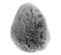 HIAKDOFT Microphone Windscreen Furry Cover Black White Soft Mic Muff Windshield for Clear Audio Recording Compatible with Various Microphone Brands and Models Noise Reduction Accessory for