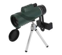 HIAKDOFT Military Green Monocular Telescope for Smartphone with High Definition Large Objective Lens Portable Lightweight Scope for Hiking Bird Watching Camping and Outdoor Travel