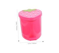 HIAKDOFT Mini Desktop Trash Can with Lid Small Lightweight Office Waste Basket for Kitchen Car Home Anti-impact Plastic Recycling Bin Fingerprint Resistant Compact Space-saving Random Color