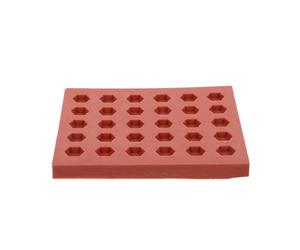 HIAKDOFT Mini Hexagon Brick Silicone Mold for Sand Table Decoration, Soft DIY Concrete Pour Tile Mold for Dollhouse and Fairy Garden Crafts