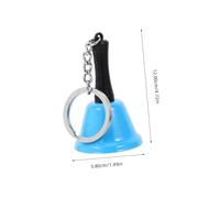 HIAKDOFT Mini Metal Hand Bell with Keychain Blue Call Bell for Early Learning Classroom Restaurant Service and Home Use Smooth Grip for Auditory Development and Coordination Skills