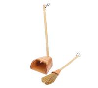 HIAKDOFT Mini Wooden Broom Model for Pocket Furniture DIY Mini Room Accessory Enhances Imagination and Cognitive Skills