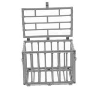 HIAKDOFT Miniature DIY Animal Cage Model Plastic Mini Storage Cage for Small Action Figures and Animals for Craft and Table Decoration Accessory