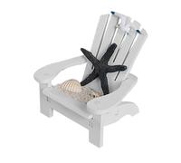 HIAKDOFT Miniature Nautical Beach Chair Model Small Deck Chair for Dollhouse and Home Decor Compact Lightweight Micro Landscape Ornament for Seaside and Coastal Themed Rooms