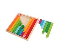 HIAKDOFT Montessori Math Counting Rods Colorful Decimal Learning Sticks Early Education Tools for Kindergarten and Preschool Teaching Arithmetic and Decimal Concepts