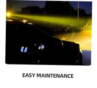 HIAKDOFT Motorcycle LED Spotlights Front Headlight Dual-color Work Lamp for Electric Bikes Easy Installation Off-road Driving Light