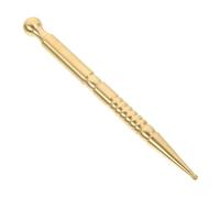 HIAKDOFT Multi-Function Small Acupressure Pen Brass Body Massager Small Heads for Deep Tissue and Reflexology Portable Massage Tool for Relief and Muscle Relaxation