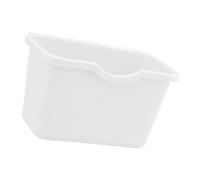HIAKDOFT Multifunctional Hanging Trash Can White Plastic Waste Basket for Kitchen Cabinet Door Space-saving Garbage Bin with Smooth Surface and Construction for Home Office