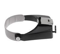 HIAKDOFT Multifunctional Head Magnifier with LED Light for Embroidery and Reading Ergonomic Lightweight Design Durable Abs Acrylic Construction Double Lens for Precision Work and Senior Use