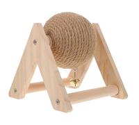 HIAKDOFT Natural Sisal Cat Scratch Ball for Rabbits Bunnies Guinea Pigs Chinchillas Small Pet Scratcher for Indoor Exercise Claw Sharpening Decompression