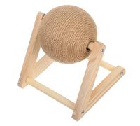 HIAKDOFT Natural Sisal Cat Scratch Ball Small Size with Sturdy Scratcher for Indoor Cats and Kittens for Claw Maintenance and Training