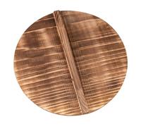 HIAKDOFT Natural Wooden Pot Lid Thickened Round Cooking Cover Fit for Clay Pots Sturdy Cast Wok Cover Splash Guard Protector for Kitchen Use
