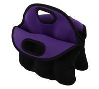 HIAKDOFT Neoprene Beer Cooler Tote Bag with Comfortable Handle Bottle Carrier for Outdoor Parties Camping Bars and Restaurants Portable Insulated Sleeve for Bottles and Cans Purple