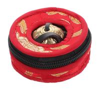 HIAKDOFT Nepalese Copper Cymbals Handheld Percussion Instrument for Yoga Meditation Chime Bell with Copper Craftsmanship and Protective Carrying Case